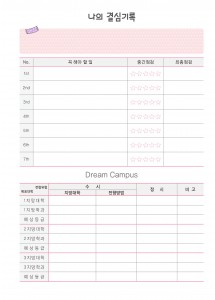 나의 결심기록 (1p)